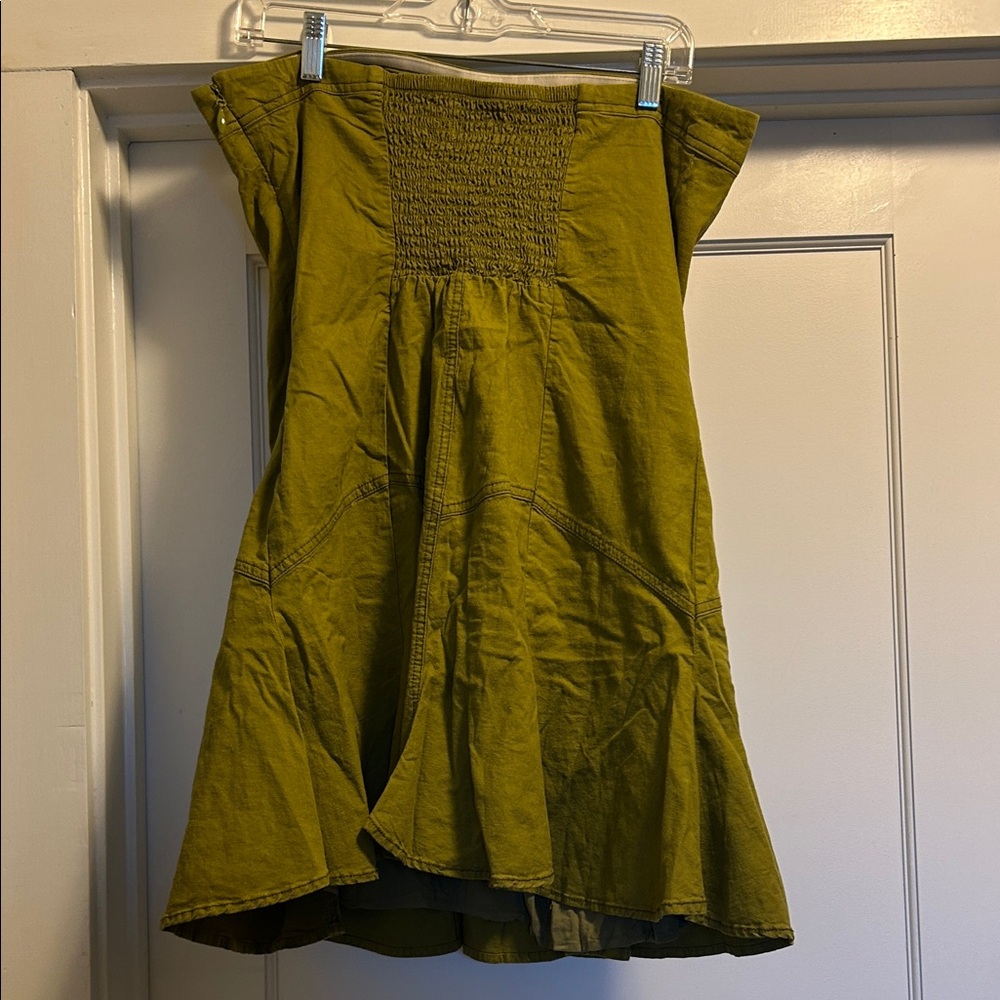 BDG Urban Outfitters Strapless Mini Dress in Olive - Size XL, NWOT - Picture 6 of 15